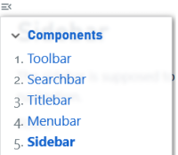 Nuropa sidebar on mobile view